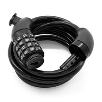 Candado de seguridad para bicicleta Windsor de TONYBIKESGDL, cable negro con combinación de cuatro dígitos.