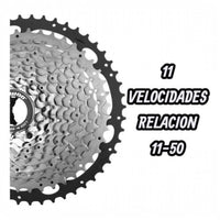 Cassette de 11 velocidades TONYBIKESGDL para bicicleta de montaña con relación 11-50 dientes y diseño de acero