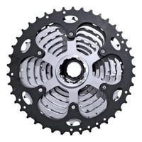 Cassette de piñones LTWOO para bicicleta de montaña TONYBIKESGDL en acero bicolor plata y negro de alta resistencia