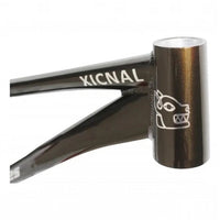 Cuadro de bicicleta de montaña TONYBIKESGDL VGBikes Xicnal en color oscuro con logo grabado para dirt jump