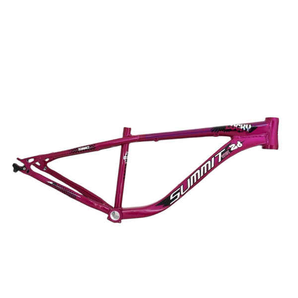 CUADRO DE BICICLETA ALUMINIO SUMMIT LUCKY R26 STUNT ROSA