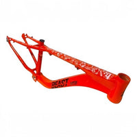 Cuadro para bicicleta de montaña TONYBIKESGDL de aluminio naranja rodado 26 con gráficos urbanos y diseño reforzado