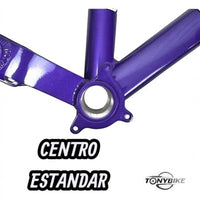 Cuadro de bicicleta TONYBIKESGDL rodado 29 de aluminio en color morado con soporte para centro estándar
