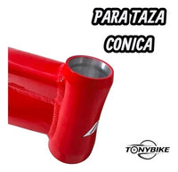 Cuadro para bicicleta TONYBIKESGDL de aluminio rojo para rodado 29 con diseño para taza cónica