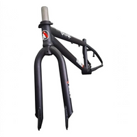 Kit de cuadro y horquilla TONYBIKESGDL Savage para BMX en color negro mate con diseño reforzado y resistente
