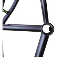 Cuadro y horquilla de bicicleta BMX TONYBIKESGDL en color negro mate, diseño resistente para trucos y saltos.