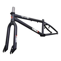 Kit de cuadro y horquilla TONYBIKESGDL Savage para bicicleta BMX en color negro mate con diseño reforzado.