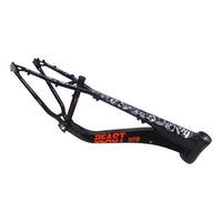 Cuadro para bicicleta de montaña TONYBIKESGDL de aluminio negro para rodado 26 con gráficos estilo dirt jump