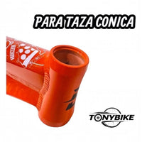 Cuadro para bicicleta de montaña TONYBIKESGDL de aluminio naranja con diseño para taza cónica y soldaduras reforzadas
