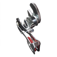 Desviador trasero Delta de TONYBIKESGDL con estructura metálica resistente y poleas rojas para bicicleta de montaña