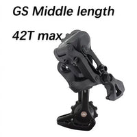 Desviador trasero L-TWOO A7 de pata media para bicicleta de montaña, color negro mate, compatible con 42 dientes.