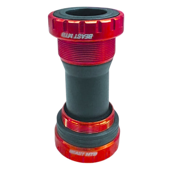 EJE CON BALERO SELLADO HUECO BOTTOM BRACKET BEAST 1.37x24t ROJO