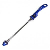 Eje de cierre rápido trasero TONYBIKESGDL de 198 mm en color azul metálico con palanca ergonómica