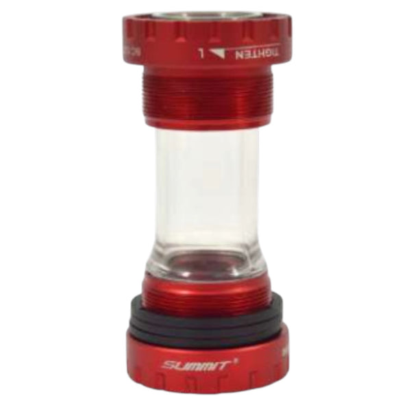 TAZAS DE CENTRO DE ALUMINIO C/CENTRO TRANSP DE POLICARBONATO 68-73MM P/EJE DE 24MM ROJO