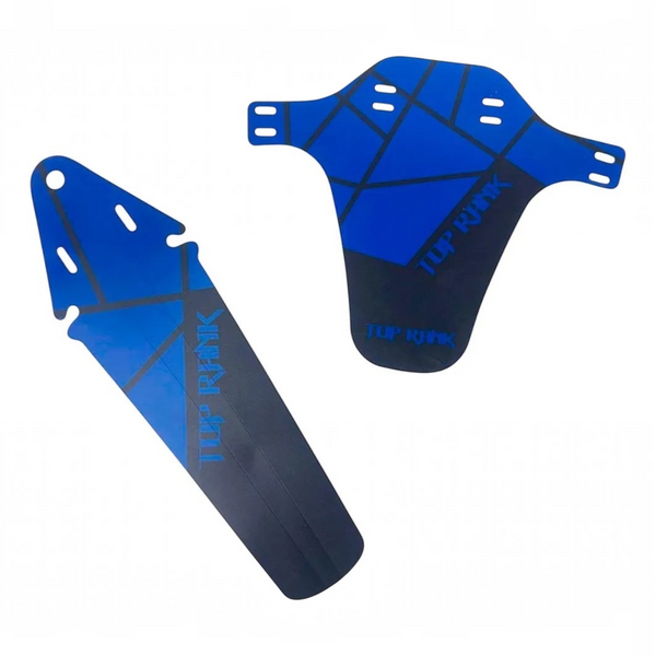 SALPICADERAS DELANTERA/TRASERA PVC TOPRANK DOBLABLE UNIVERSAL MOD. HEXAGONAL AZUL