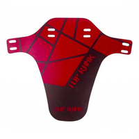 Guardabarros TONYBIKESGDL para bicicleta de montaña en color rojo con diseño geométrico y material flexible