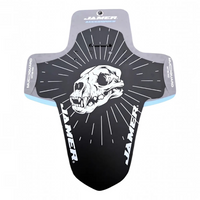 Guardabarros flexible TONYBIKESGDL para bicicleta MTB con diseño de calavera en plástico negro y gris
