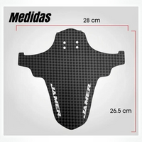 Guardabarros flexible TONYBIKESGDL para MTB con patrón de fibra de carbono y medidas de 28 cm por 26.5 cm