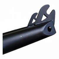Detalle de horquilla para bicicleta BMX TONYBIKESGDL en color negro mate con acabado resistente y diseño reforzado