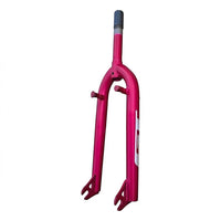 Horquilla rígida TONYBIKESGDL para bicicleta BMX en color rosa vibrante con soportes de freno integrados