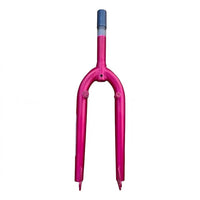 Horquilla rígida TONYBIKESGDL para bicicleta BMX en color rosa vibrante con soportes para frenos integrados