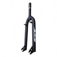 Horquilla rígida TONYBIKESGDL para bicicleta BMX en acero negro mate con logotipo GT y soportes para frenos