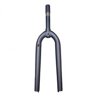 Horquilla rígida TONYBIKESGDL de acero en color gris mate con soportes para frenos V-brake para bicicleta