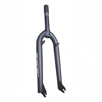 Horquilla rígida TONYBIKESGDL de acero gris mate para bicicleta con soportes para frenos V-brake