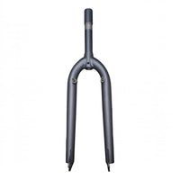 Horquilla rígida TONYBIKESGDL de acero gris mate con soportes para frenos V-brake para bicicleta