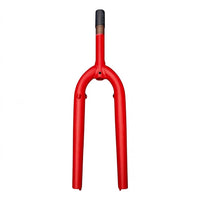 Horquilla rígida de acero TONYBIKESGDL en color rojo intenso con soportes para frenos V-Brake para bicicleta urbana