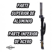 Horquilla de suspensión TONYBIKESGDL negra para MTB con parte superior de aluminio y parte inferior de acero reforzado