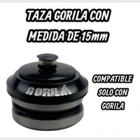 Juego de baleros de dirección integrados TONYBIKESGDL Gorila color negro de 15mm para bicicleta