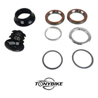 Juego de dirección integrado TONYBIKESGDL para bicicleta, kit negro de alta resistencia con rodamientos sellados