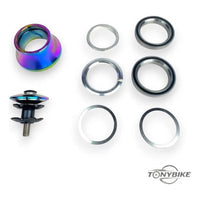 Juego de dirección integrada Gorila para bicicleta TONYBIKESGDL con acabado tornasol y componentes ligeros de 25 mm
