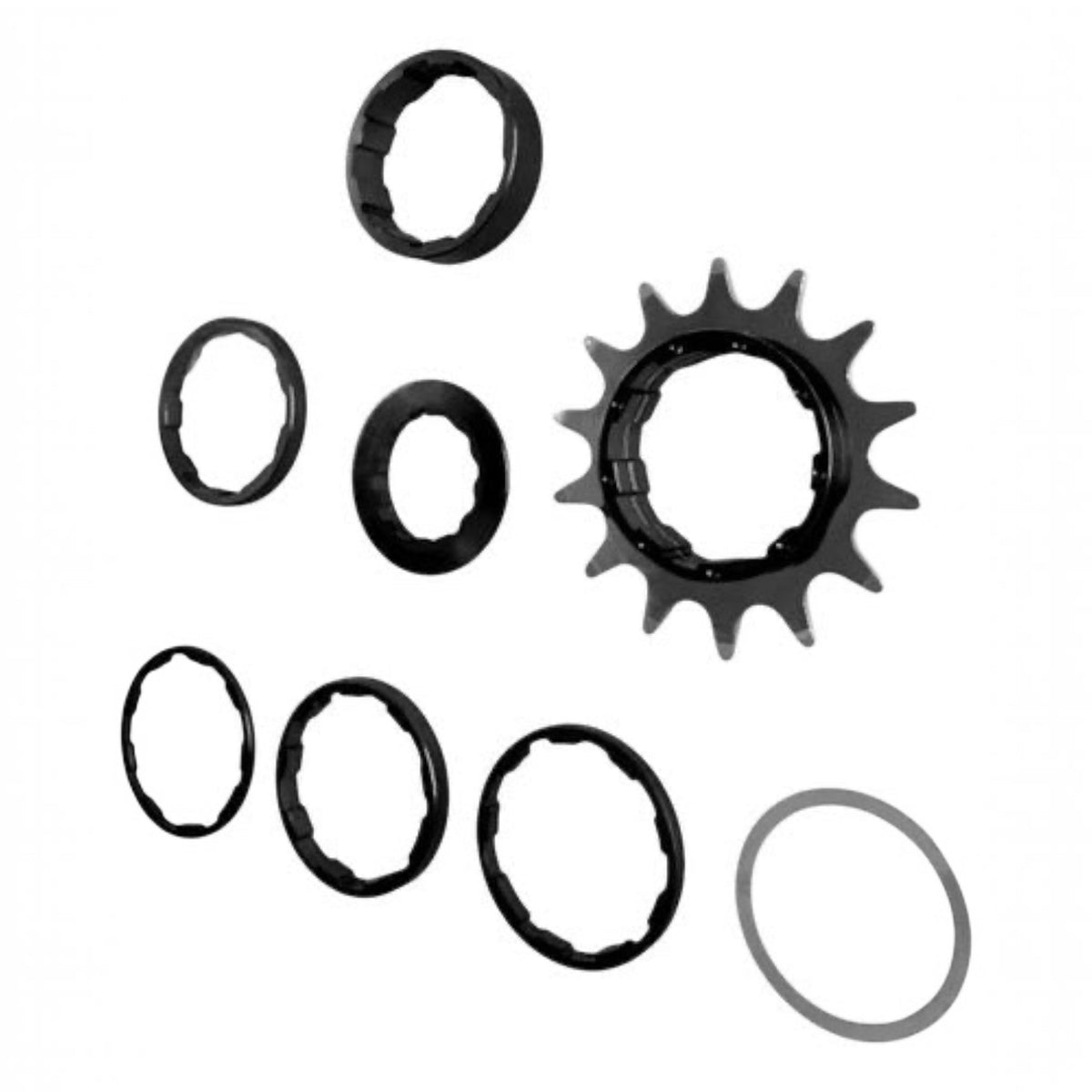 SINGLE SPEED (CONVERTIDOR A UN PASO) 14 DIENTES HG (1 JUEGO) NEGRO