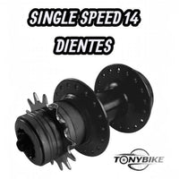 Kit de conversión TONYBIKESGDL single speed con corona de 14 dientes y espaciadores negros para buje de bicicleta