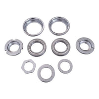Kit de cazoletas y rodamientos TONYBIKESGDL para dirección de bicicleta, piezas metálicas cromadas de alta resistencia.