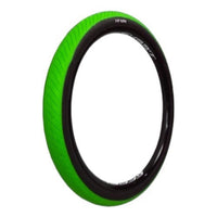 Llanta para bicicleta de montaña TONYBIKESGDL de color verde vibrante con banda de rodadura para mayor agarre