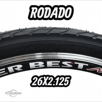 Par de llantas Ever Best MX 26x2.125 de TONYBIKESGDL para bicicleta urbana con banda de rodadura de alto agarre
