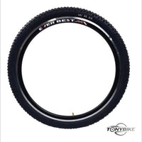 Par de llantas TONYBIKESGDL de 26x2.35 pulgadas para bicicleta de montaña con tacos de alta tracción y nailon