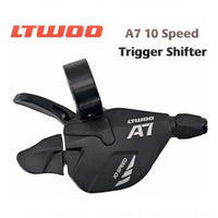 Mando de cambio TONYBIKESGDL L-TWOO A7 de 10 velocidades en color negro para bicicleta de montaña