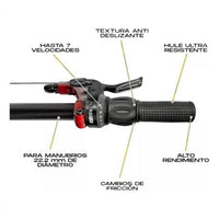 Set de mandos de cambio giratorios Altrego para bicicleta TONYBIKESGDL con textura antideslizante y 7 velocidades