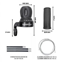 Set de mandos de cambio giratorios Altrego de TONYBIKESGDL con cables y fundas para bicicleta de 7 velocidades