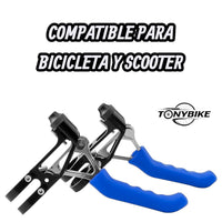 Manetas de freno TONYBIKESGDL azules con cuerpo negro para bicicleta y scooter, diseño ergonómico y resistente.