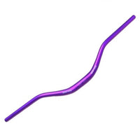 Manillar de aluminio morado para bicicleta de montaña TONYBIKESGDL de 780 mm de longitud y diseño ergonómico.
