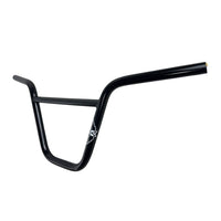 Manillar de bicicleta BMX TONYBIKESGDL de acero negro brillante con barra transversal reforzada y diseño ergonómico.