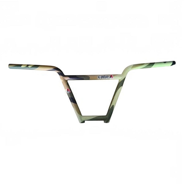 MANUBRIO BMX "GORILA" CAMUFLADO HIDROGRABADO 9.5" ALTO REFORZADO