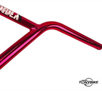 Manubrio para bicicleta BMX TONYBIKESGDL Gorila en color rojo brillante con acabado metálico y diseño ergonómico.