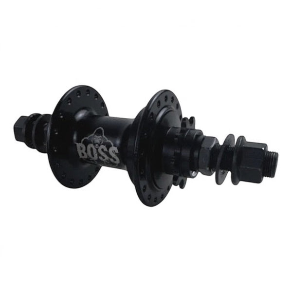 MAZA TRASERA BMX ALUMINIO 36H "GORILA" MODELO BOSS EJE 14MM 9 DIENTES NEGRA