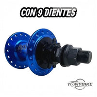 Maza trasera de aluminio azul TONYBIKESGDL con 36 hoyos y piñón de 9 dientes para bicicleta de alto rendimiento